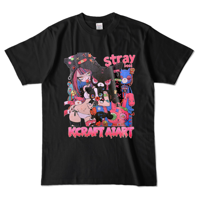 カラーTシャツ - L - ブラック (濃色)