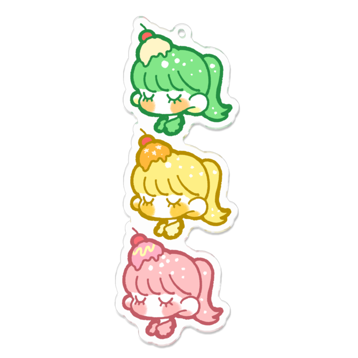 アクリルキーホルダー - 100 x 100 (mm)