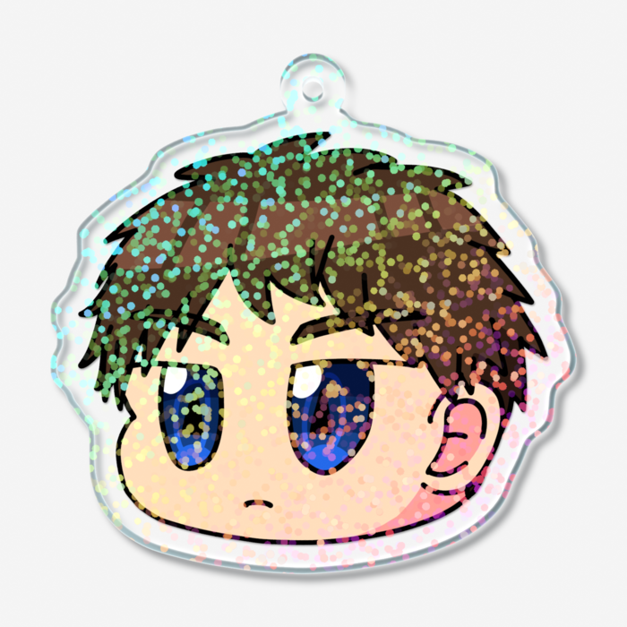 ホログラムアクリルキーホルダー - 50 × 50mm
