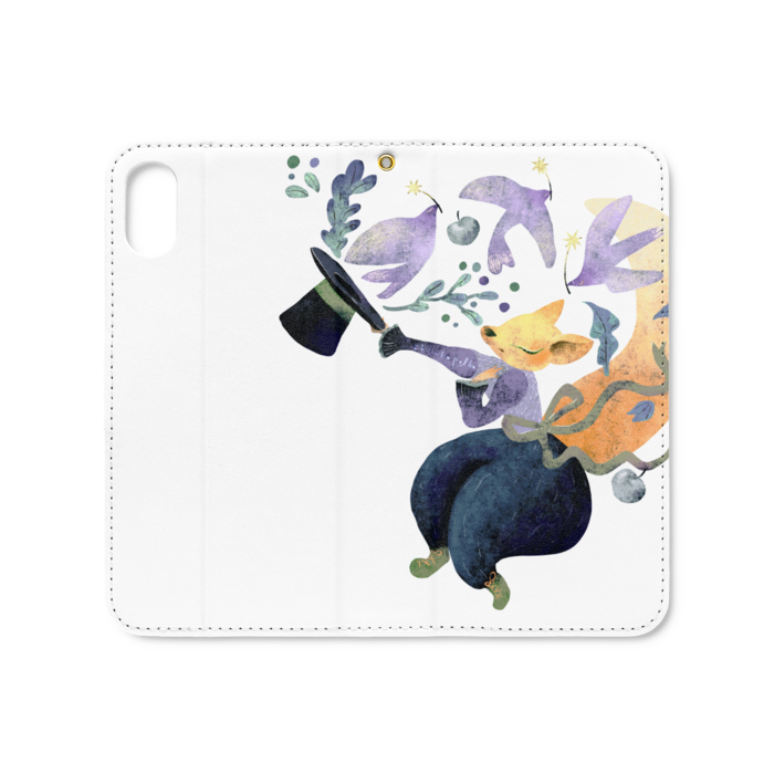 手帳型iPhoneケース（ベルトなし） - iPhone XS / X - ストラップ穴 あり