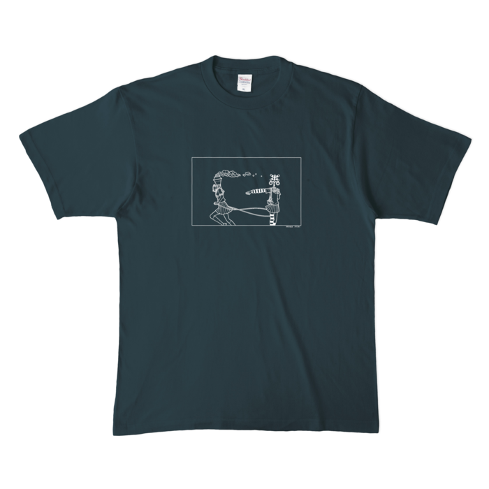 カラーTシャツ(濃色) - XL - デニム