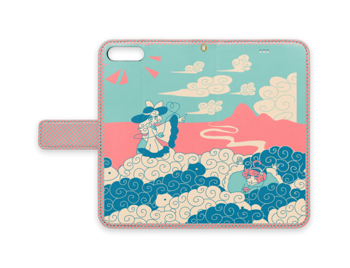 手帳型iPhoneケース - iPhone7 Plus - ストラップ穴 あり