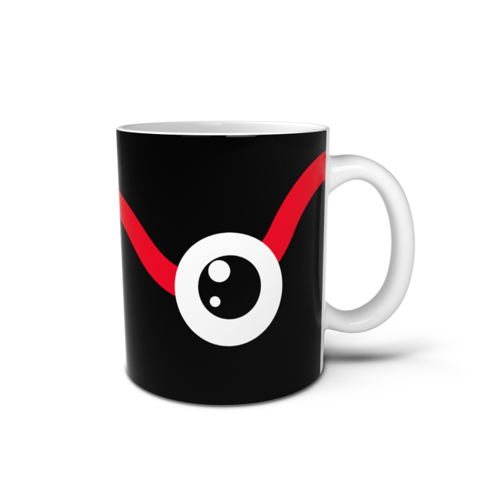 めだマグカップ(一つ目＋ブラック) - 直径 8 cm / 高さ 9.5 cm(2)