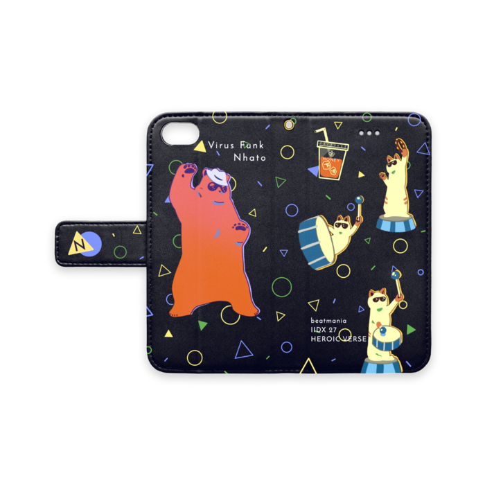 手帳型iPhoneケース - iPhone 8 / 7 / SE2 - ストラップ穴 あり