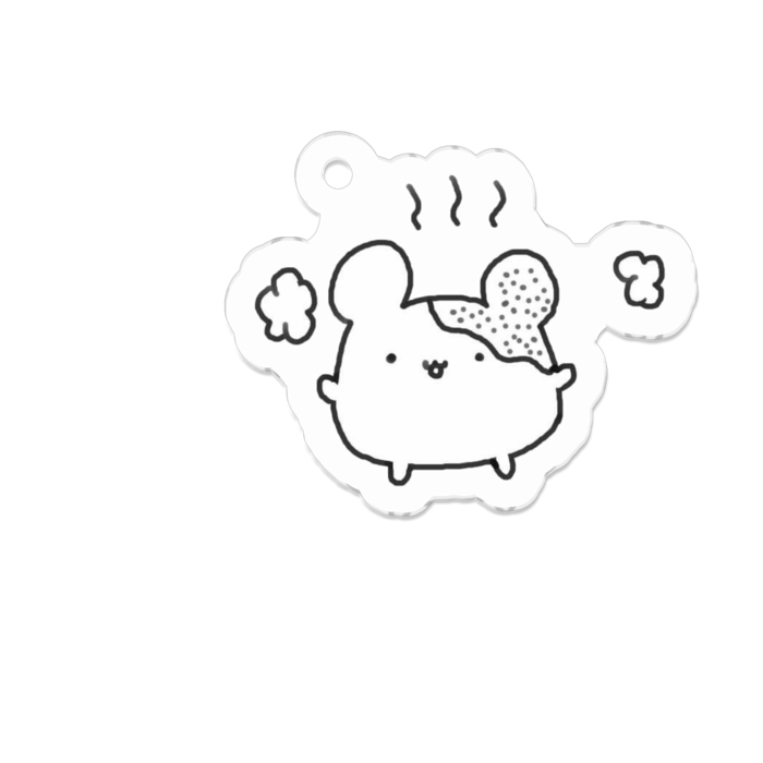 アクリルキーホルダー（コーティング） - 50 x 50 (mm)