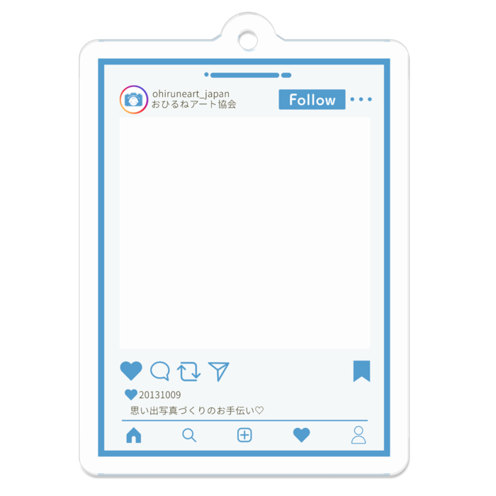 アクリルキーホルダー - 50 x 50 (mm)