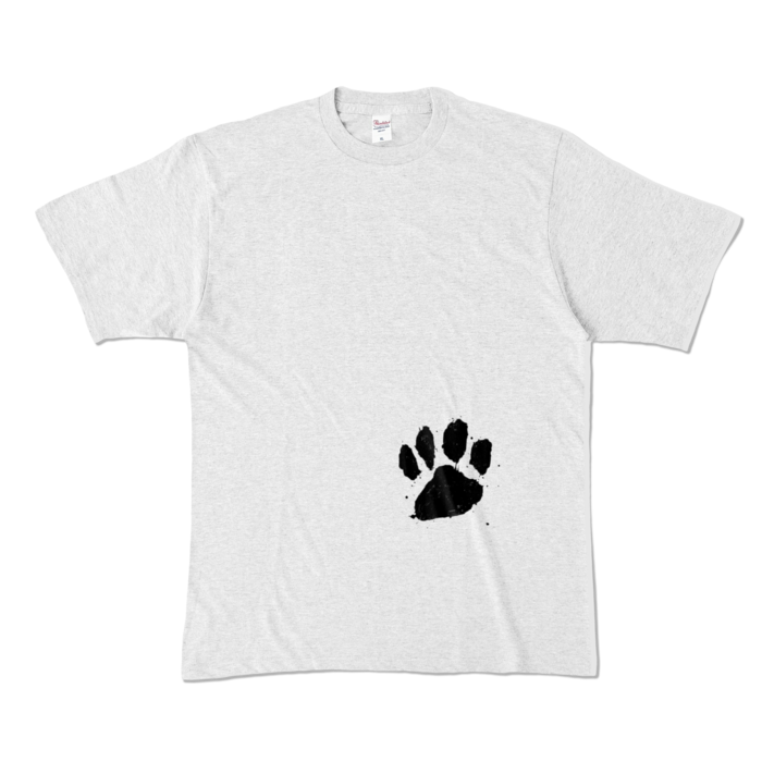 カラーTシャツ(淡色) - XL - 正面 - アッシュ
