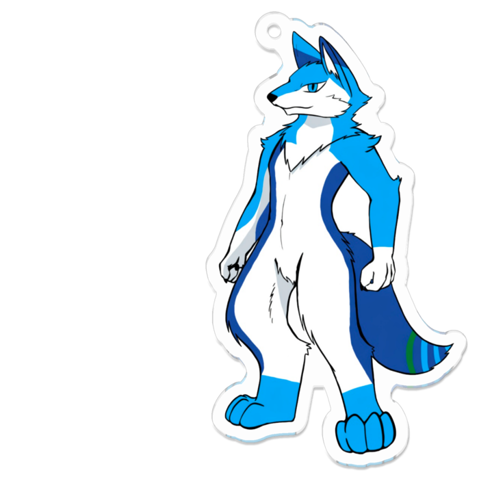 アクキー(竜狼) - 70 x 70 (mm)