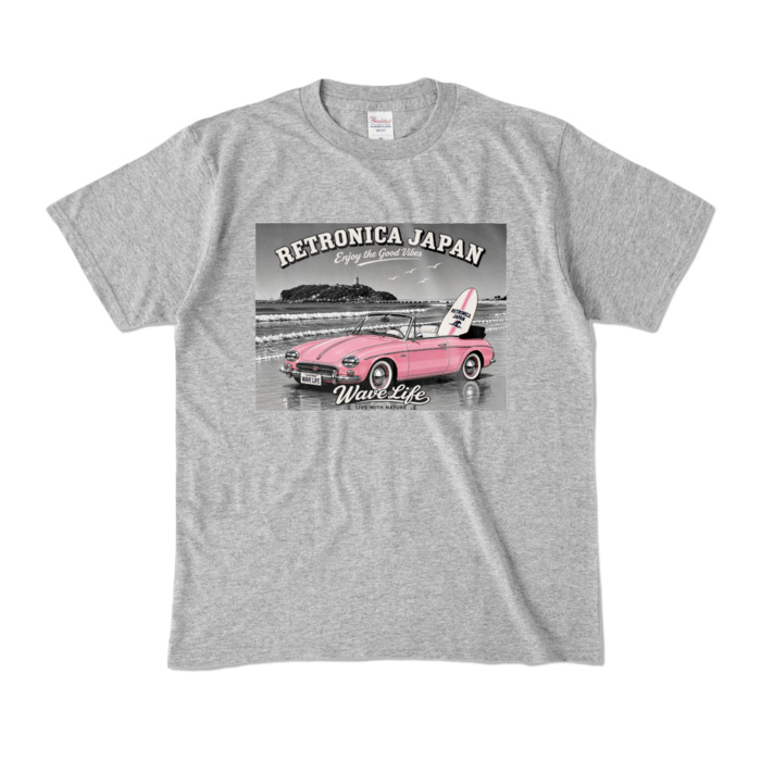 カラーTシャツ - M - 杢グレー (濃色)