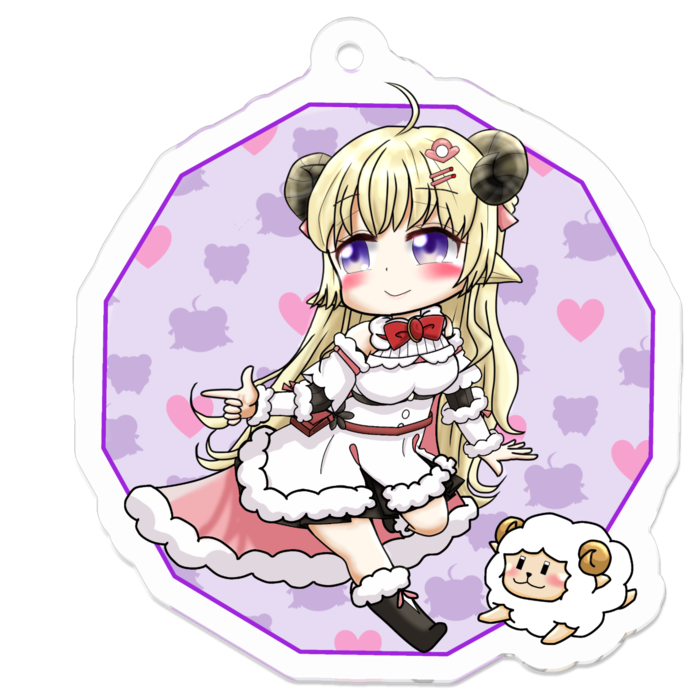 アクリルキーホルダー - 50 x 50 (mm)