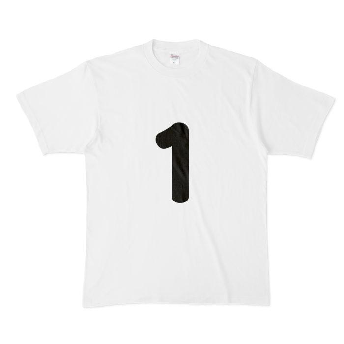 「1」Tシャツ - XL - 白
