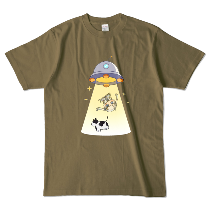 カラーTシャツ - L - オリーブ (濃色)