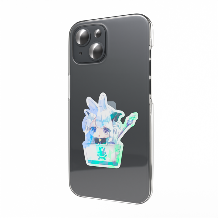 あいすとあぴ　ホログラムスマホステッカー