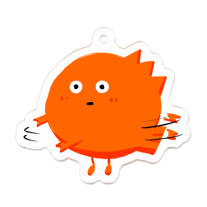 アクリルキーホルダー - 50 x 50 (mm)