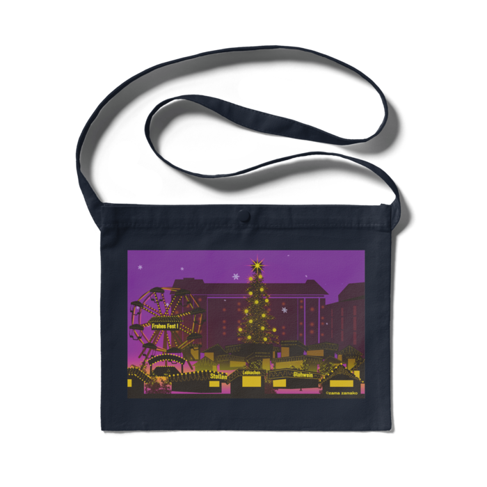 サコッシュ -ラベンダー- 300 x 230 (mm)(4)