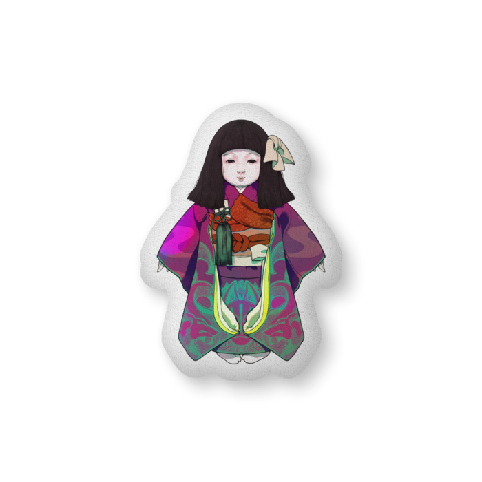 三弦　狐太郎の人形クッション