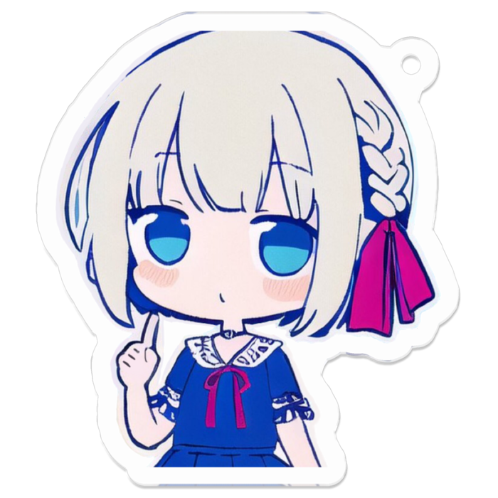 アクリルキーホルダー(コーティング) - 50 x 50 (mm)