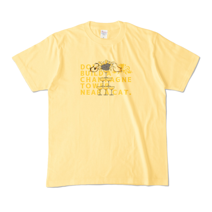カラーTシャツ - M - ライトイエロー (淡色)
