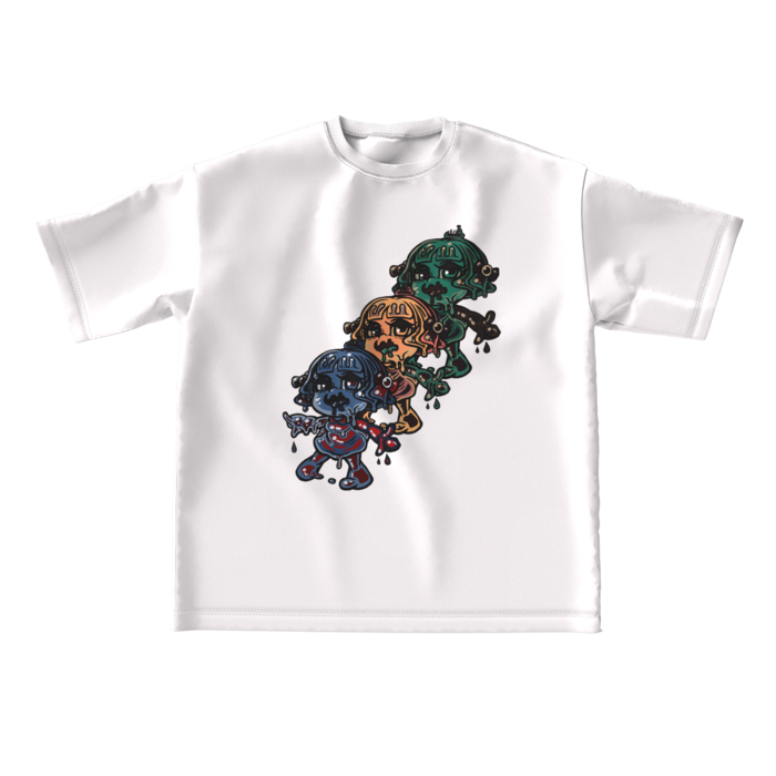 ビッグシルエットTシャツ - L - 両面