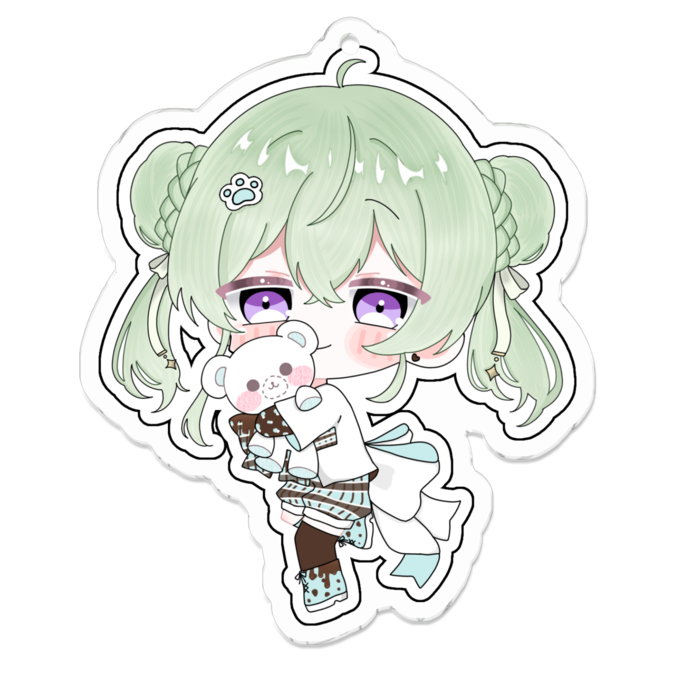 アクリルキーホルダー（コーティング） - 70 x 70 (mm)