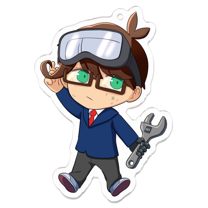 アクリルキーホルダー（コーティング） - 70 x 70 (mm)