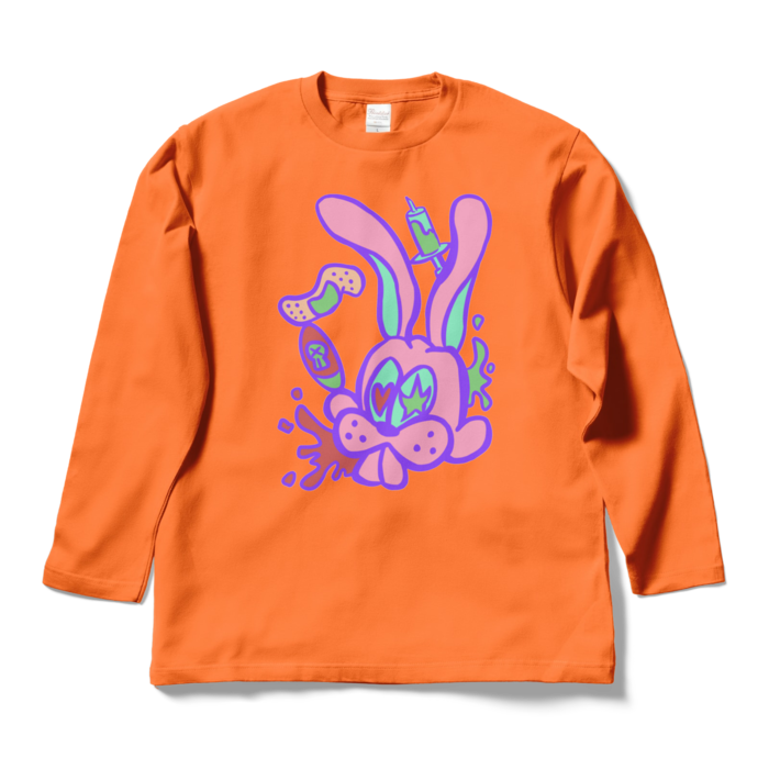 ロングスリーブTシャツ - L - オレンジ