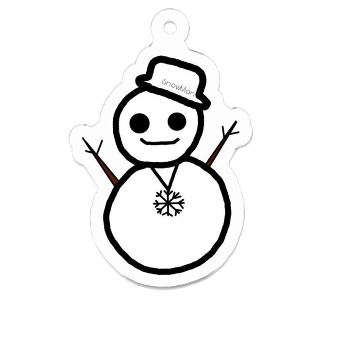 アクリルキーホルダー（コーティング） - 50 x 50 (mm)