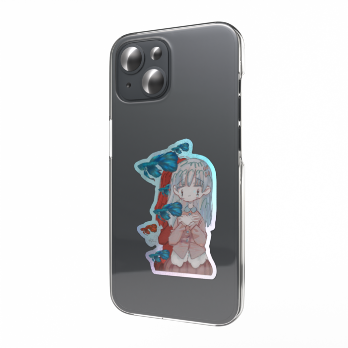 オーロラスマホステッカー - 縦