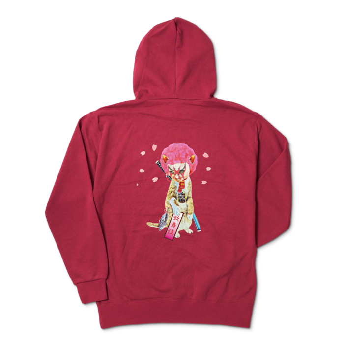 パーカー - XL - バーガンディ