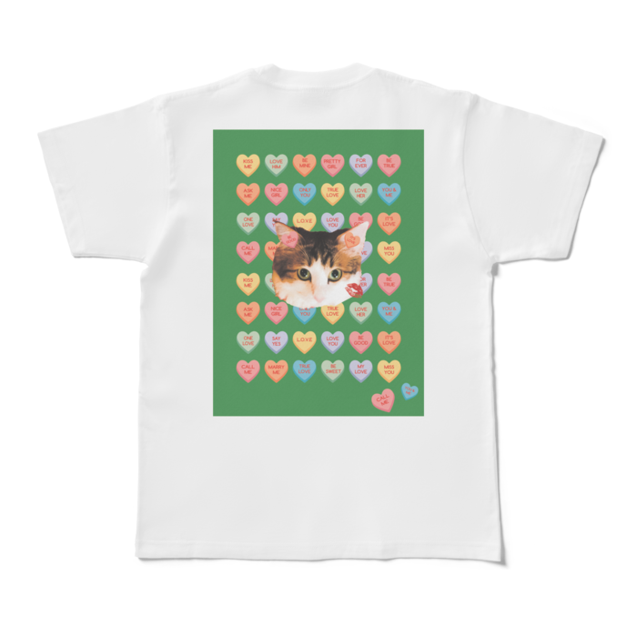 Tシャツ - M - 背面　(グリーン)