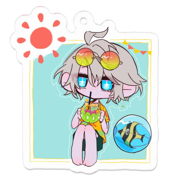 アクリルキーホルダー - 50 x 50 (mm)