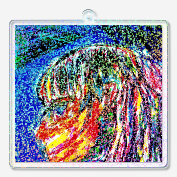 ホログラムアクリルキーホルダー - 70 × 70mm(2)