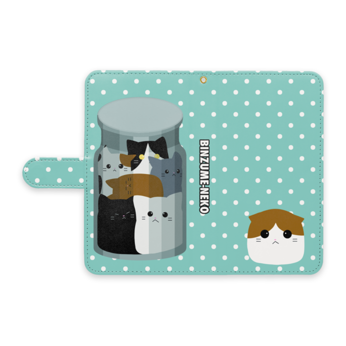 手帳型Androidケース - L - ストラップ穴 あり