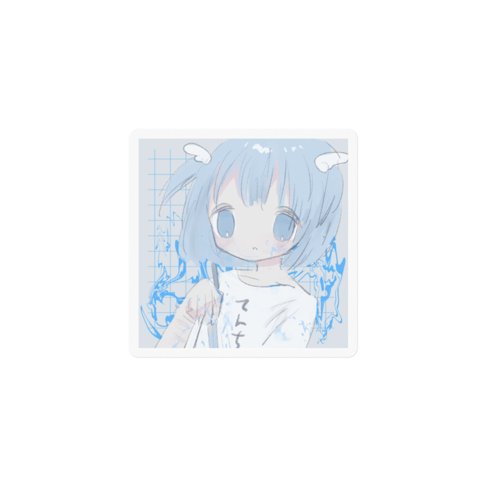 ステッカー - 100 x 100 (mm)クリア(※約5cm)