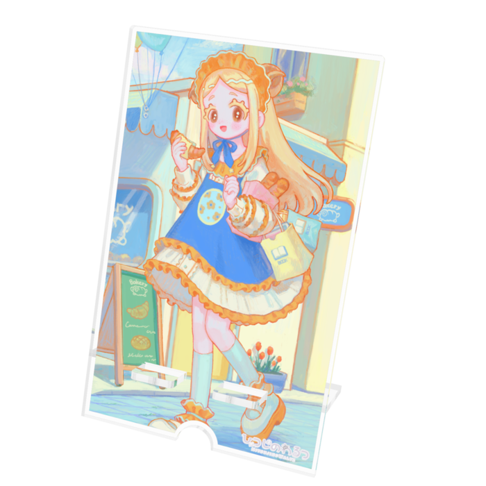 アクリルスマホスタンド - 100x160mm(ケーブル穴あり)