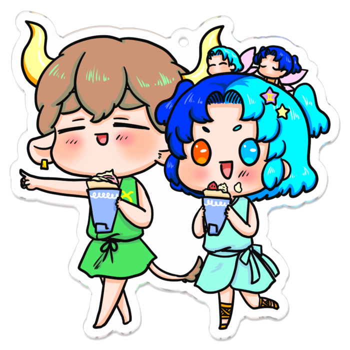 アクリルキーホルダー - 70 x 70 (mm)