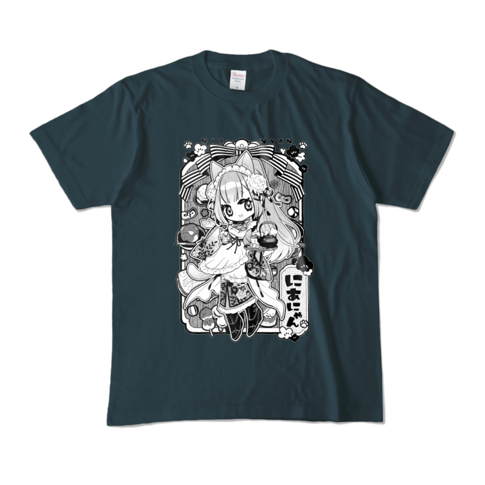 Monochrome T-Shirt - M - Denim