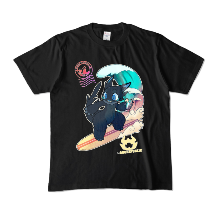 カラーTシャツ - M - ブラック