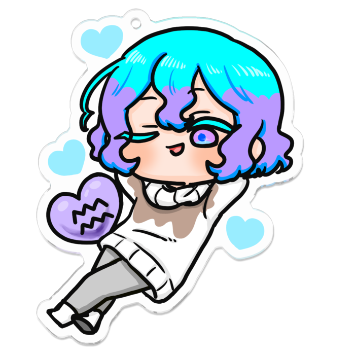 アクリルキーホルダー - 70 x 70 (mm)