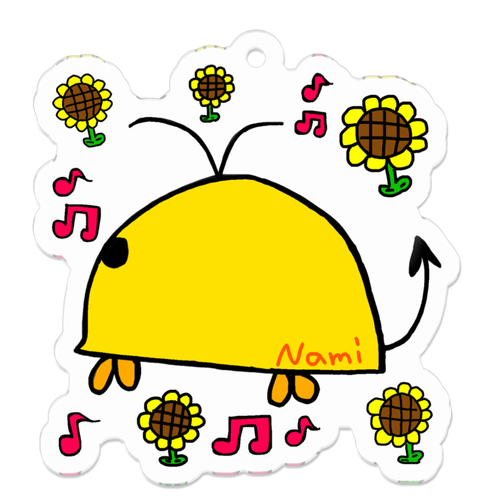 アクリルキーホルダー - 50 x 50 (mm)