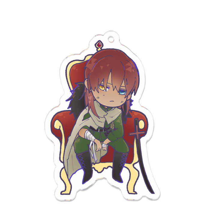 アクリルキーホルダー（コーティング） - 70 x 70 (mm)