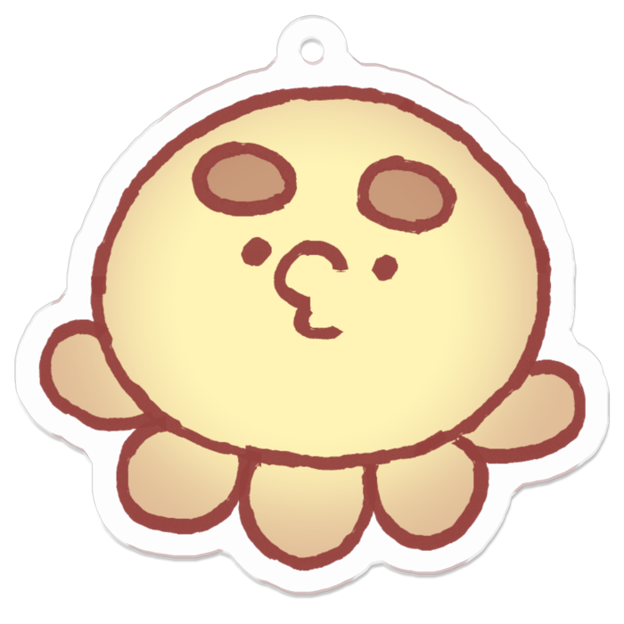 アクリルキーホルダー（コーティング） - 50 x 50 (mm)