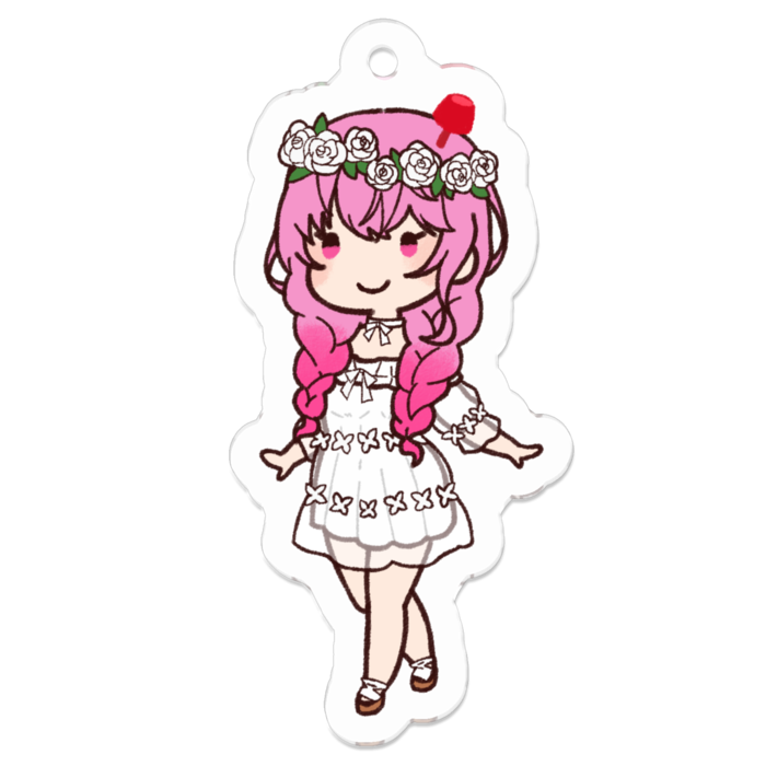 アクリルキーホルダーSサイズ 50 x 50 (mm)
