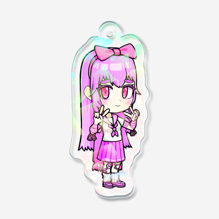ホログラムアクリルキーホルダー - 50 × 50mm