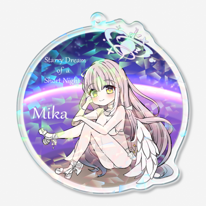 ホログラムアクリルキーホルダー - 70 × 70mm