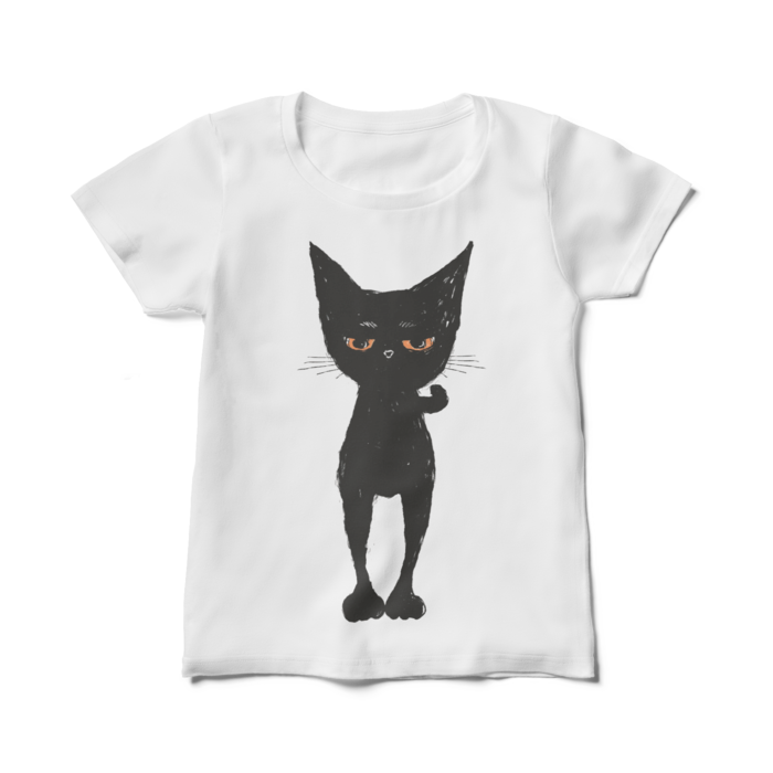 でからんまるぅーまんレディースTシャツ - M - 白