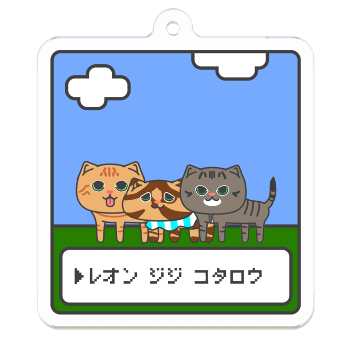 アクリルキーホルダー（コーティング） - 50 x 50 (mm)