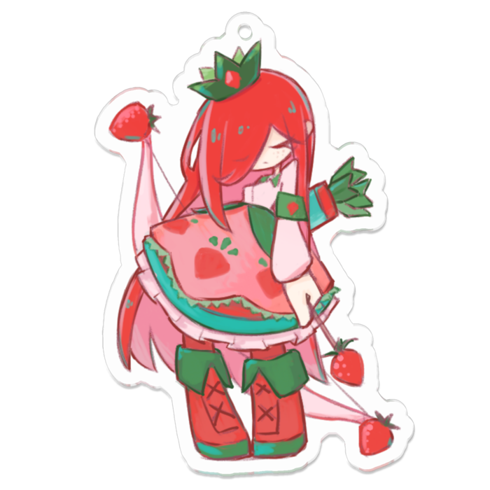 アクリルキーホルダー（コーティング） - 70 x 70 (mm)