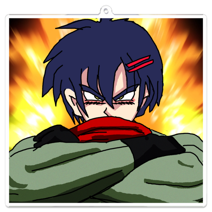 アクリルキーホルダー（コーティング） - 100 x 100 (mm)