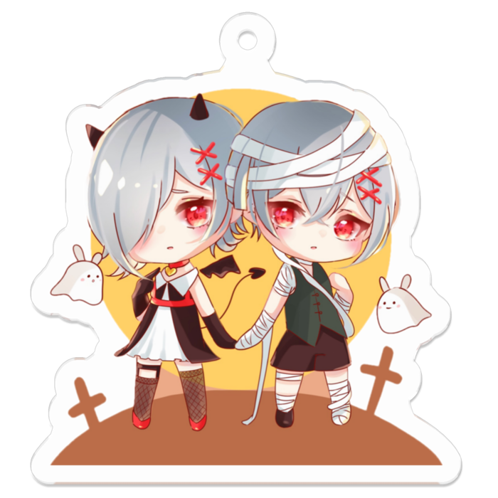 アクリルキーホルダー - 50 x 50 (mm)